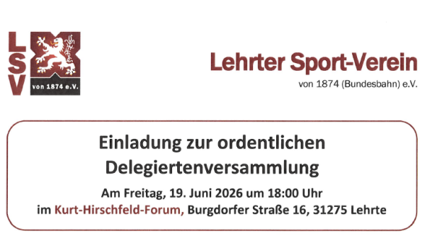 Einladung zur Delegiertenversammlung